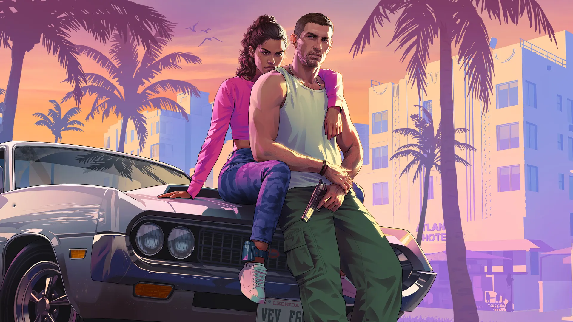 GTA 6 Trailer 1 Reveal: Jason and Lucia in Vice City