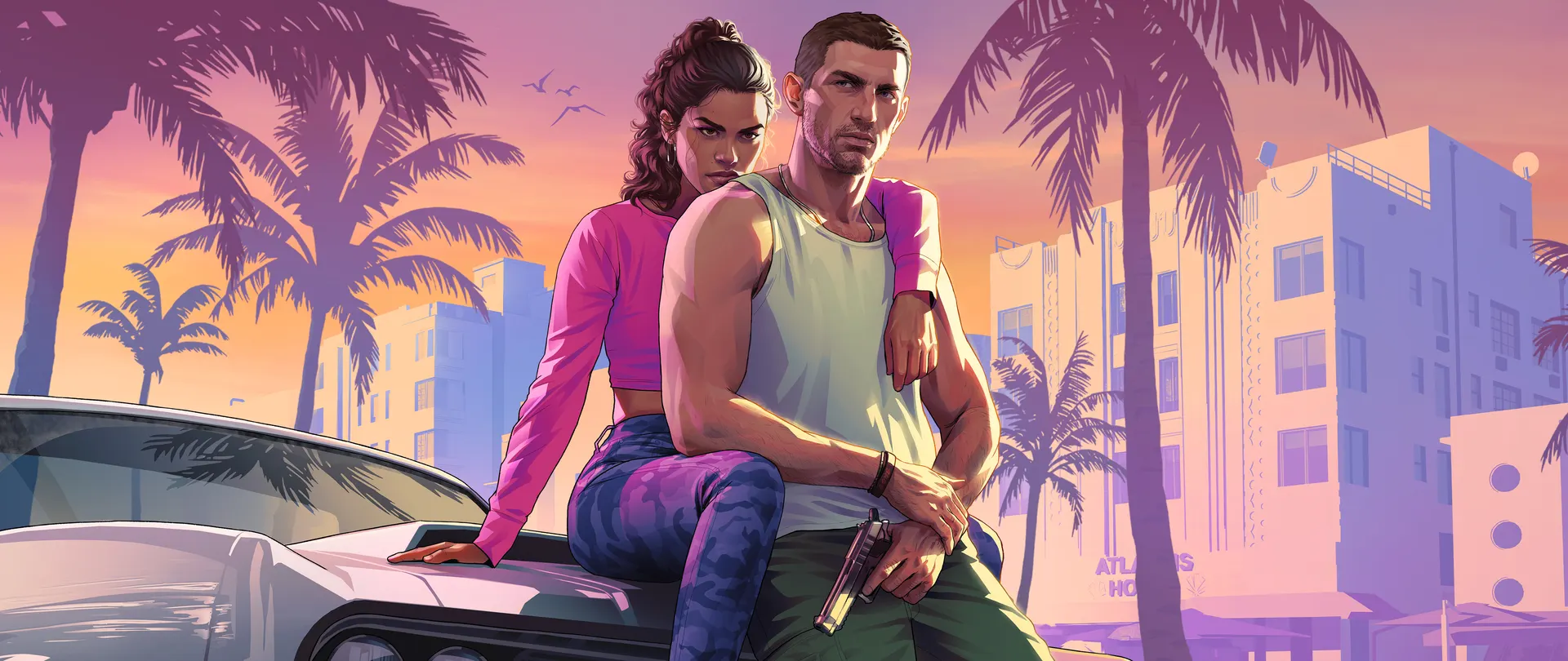 Jason and Lucia artwork for GTA 6 Extended Look
