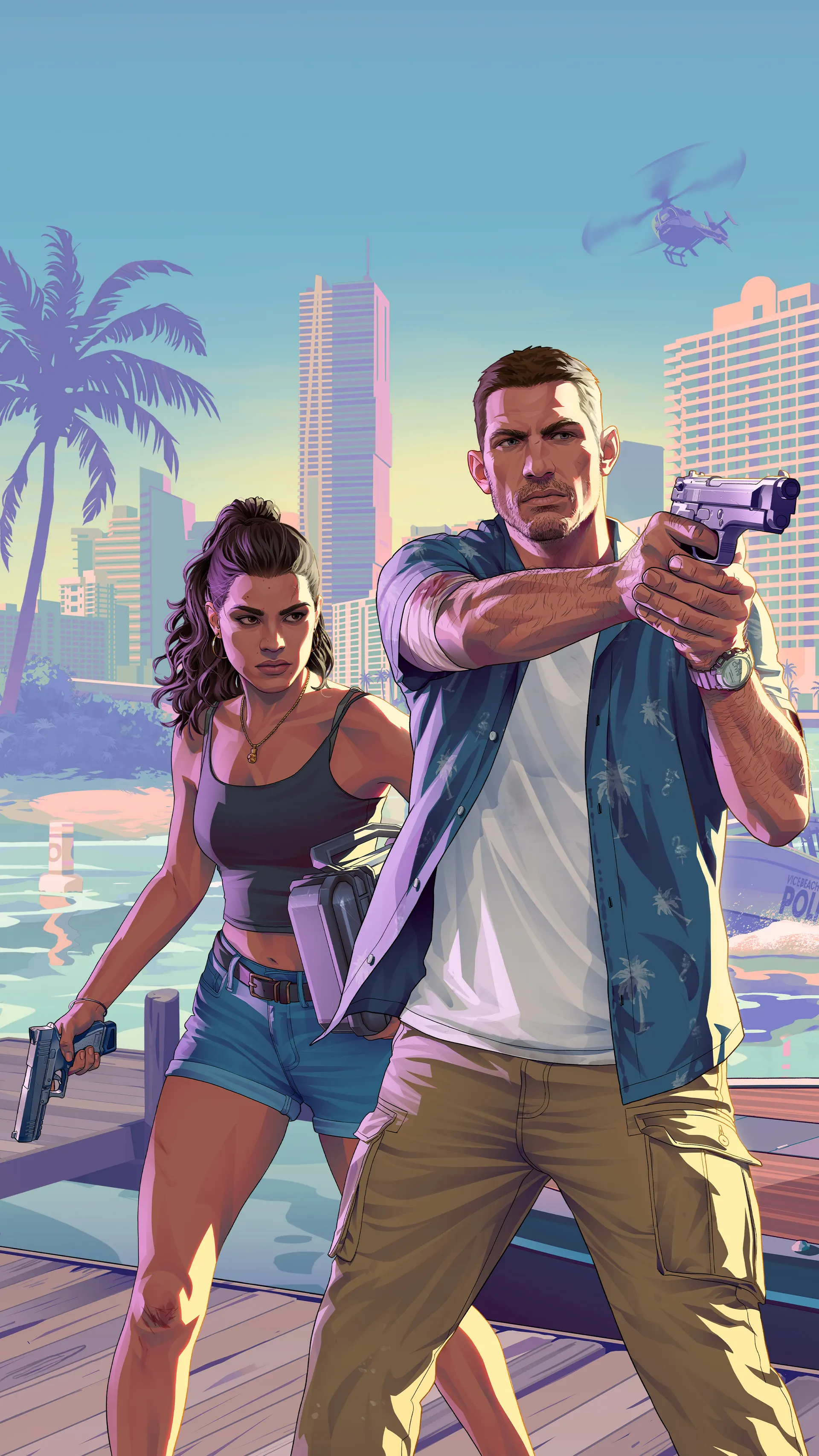 Jason and Lucia official GTA 6 artwork