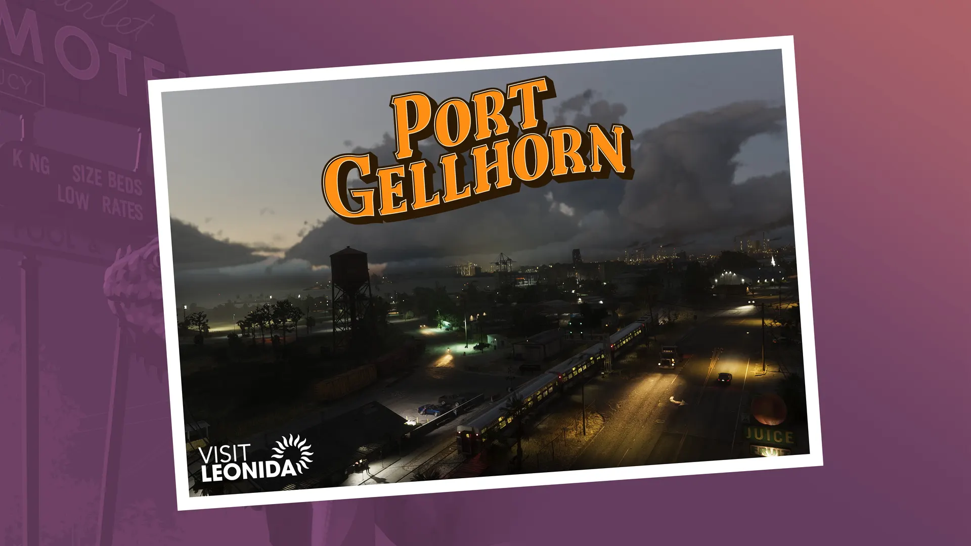 Port Gellhorn official Rockstar postcard art